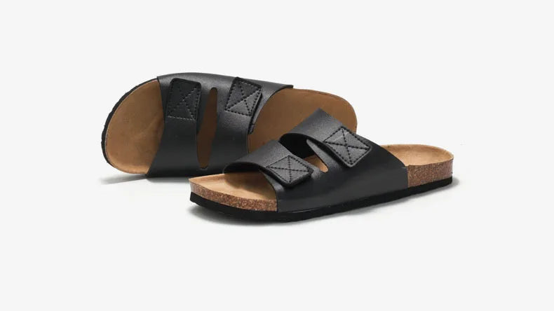 Men’s Cork Footbed Adjustable Strap Sandals