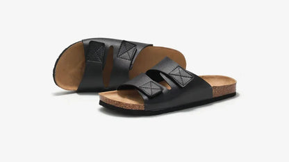 Men’s Cork Footbed Adjustable Strap Sandals