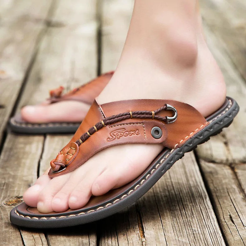 Men Handmade Leather Outdoor Sandals