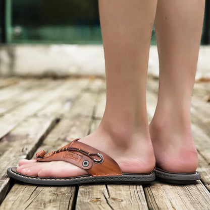Men Handmade Leather Outdoor Sandals