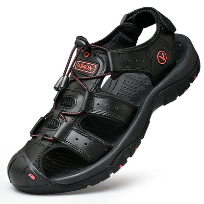 Men’s Genuine Leather Summer Roman Sandals