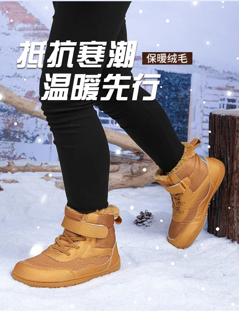 Kids Waterproof Fur-Lined Winter Boots