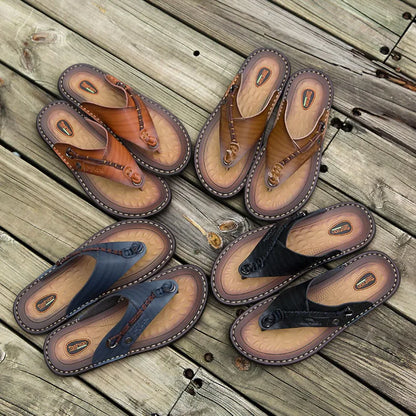 Men Handmade Leather Outdoor Sandals