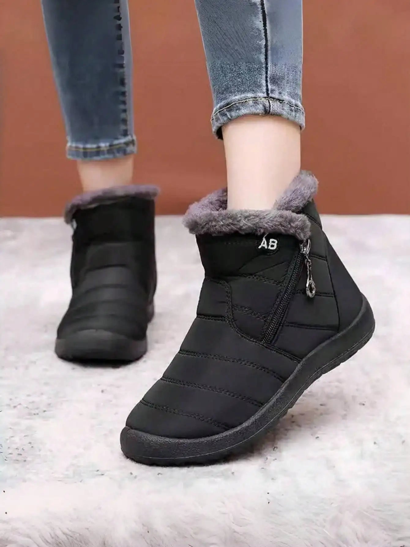 Women’s Waterproof Winter Snow Ankle Boots
