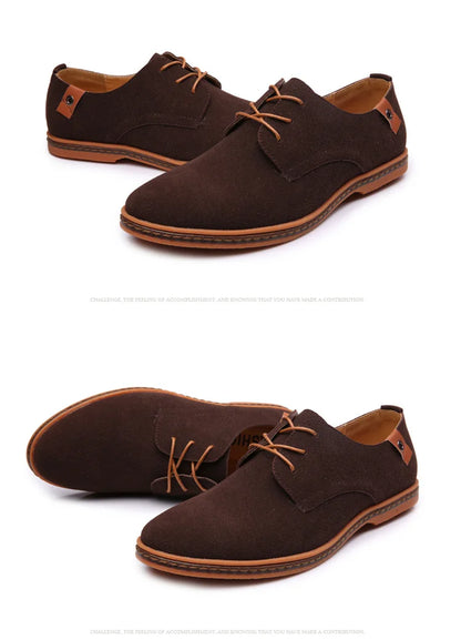 Men Luxury Suede Leather Oxford Shoes