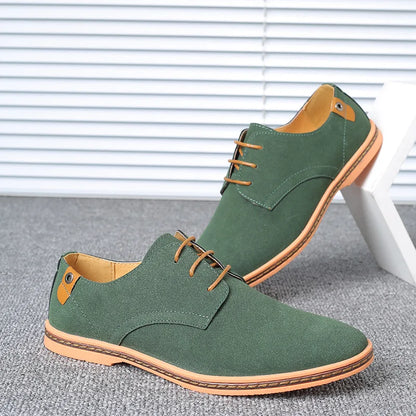 Men’s Suede Leather Oxford Casual Dress Shoes