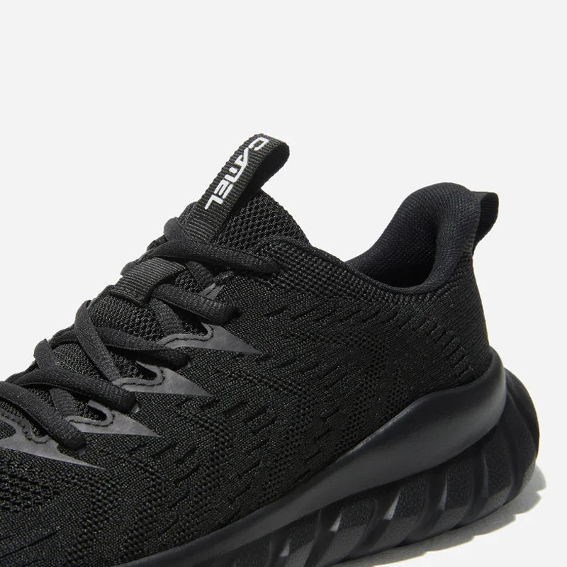 Men’s Lightweight Black Casual Sports Sneakers