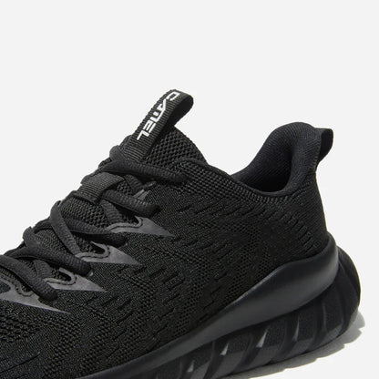 Men’s Lightweight Black Casual Sports Sneakers