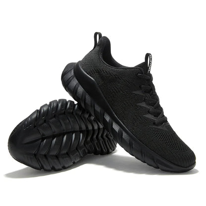 Men’s Lightweight Black Casual Sports Sneakers