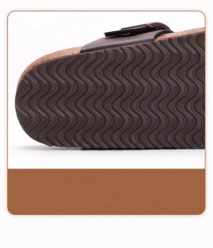 Men’s Summer Cork Slippers with Arch Support