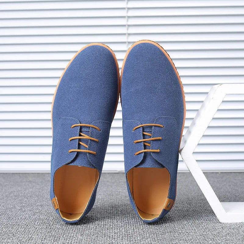 Men’s Suede Leather Oxford Casual Dress Shoes