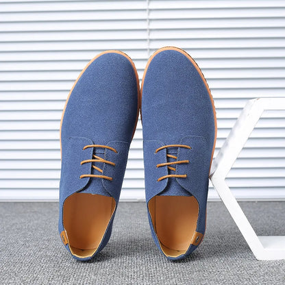 Men’s Suede Leather Oxford Casual Dress Shoes