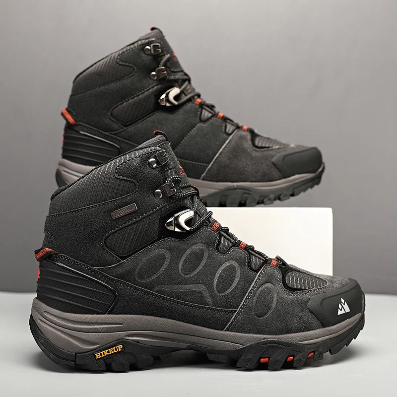 High-Top Men Suede Hiking Boots