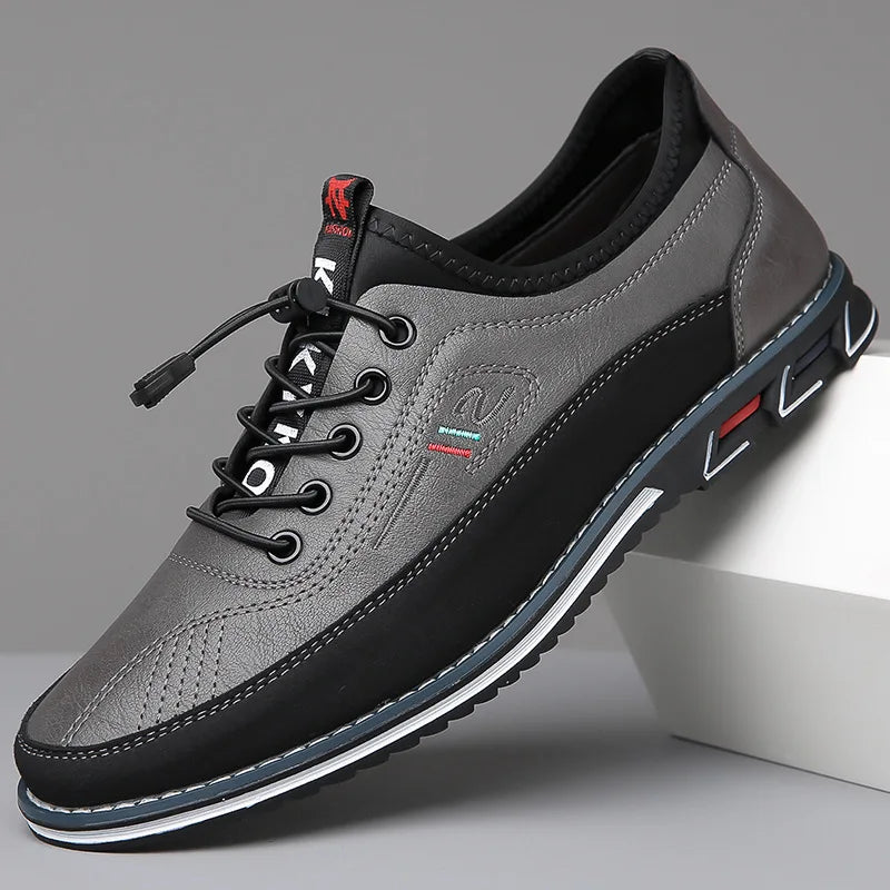 Men Leather Oxford Dress Shoes