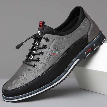Men Leather Oxford Dress Shoes