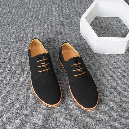 Men’s Suede Leather Oxford Casual Dress Shoes