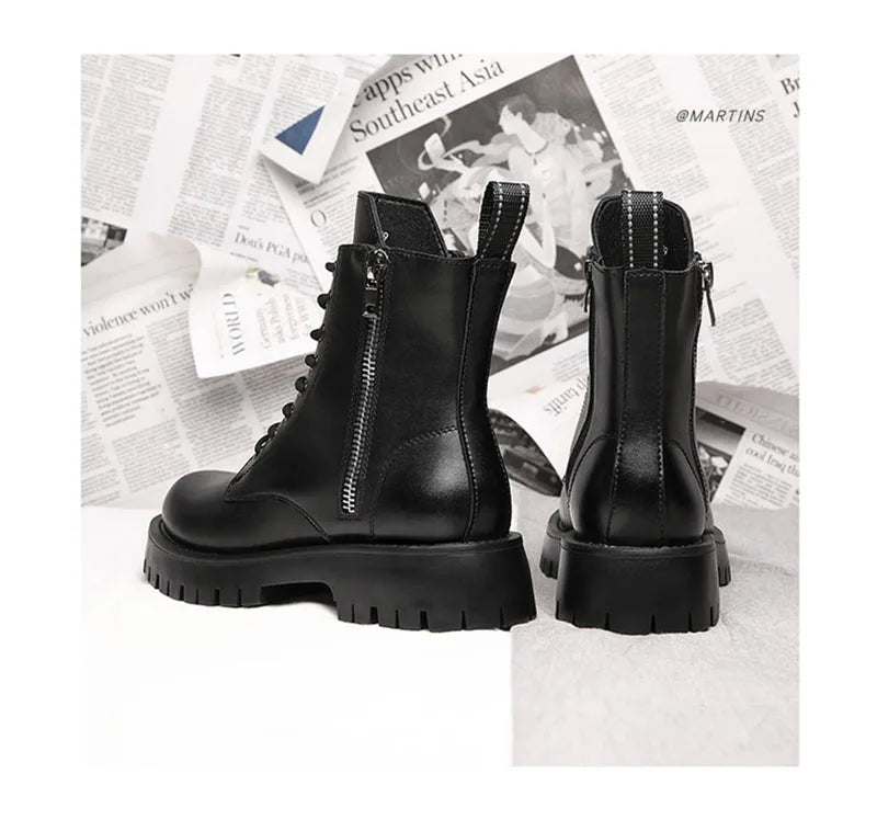 Men’s Leather Winter Ankle Boots Non-Slip
