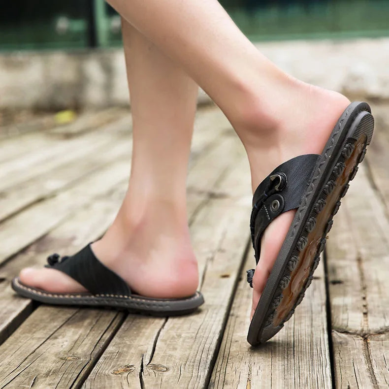 Men Handmade Leather Outdoor Sandals