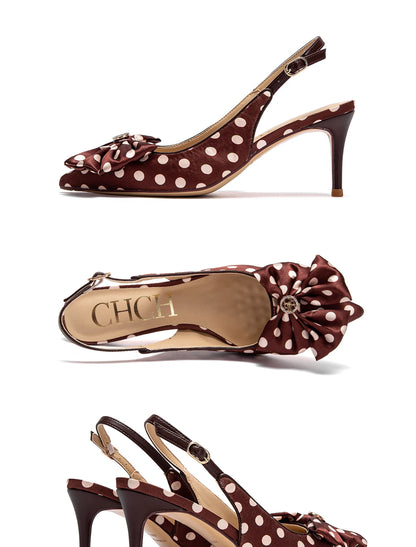 Women’s High Heel Sandals with Unique Print