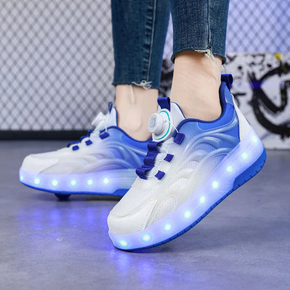Kids LED Light Roller Skate Sneakers