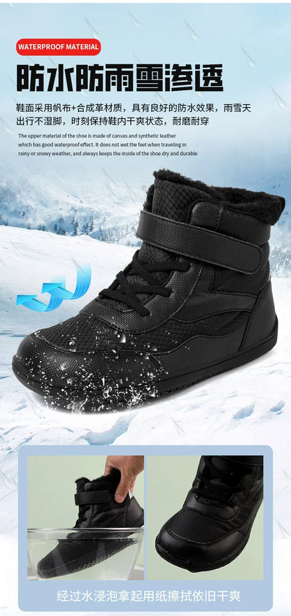 Kids Waterproof Fur-Lined Winter Boots