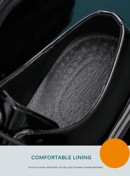 Men’s Patent Leather Height Increase Dress Shoes
