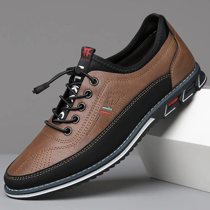 Men Leather Oxford Dress Shoes