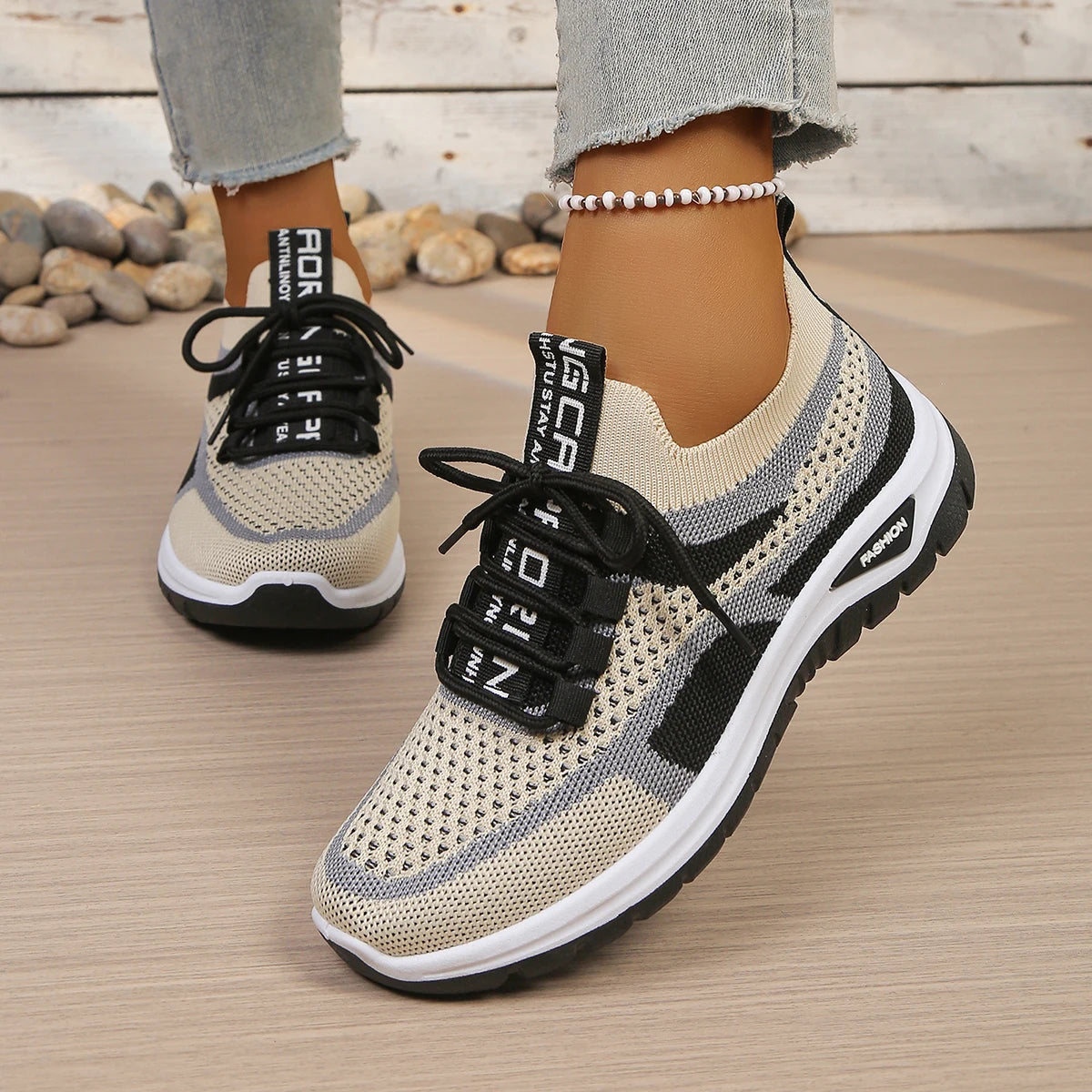 Women’s Summer Casual Two-Tone Sneakers 2026