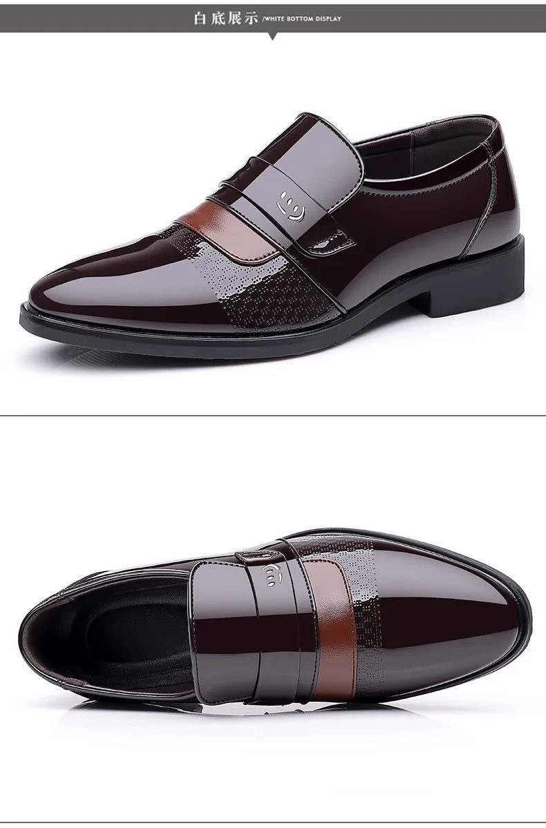 Men’s Luxury Leather Brogue Oxford Dress Shoes