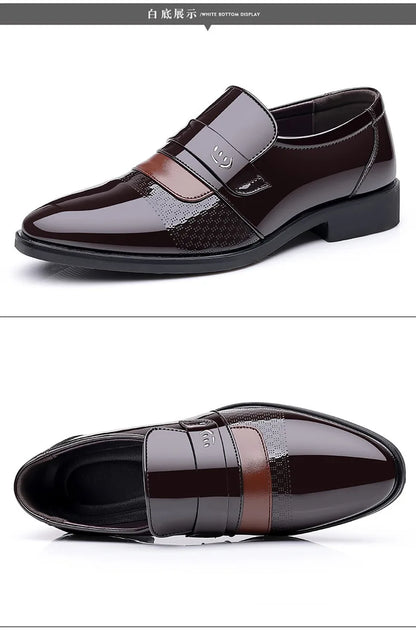 Men’s Luxury Leather Brogue Oxford Dress Shoes