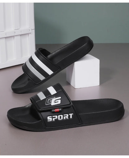 Men’s Lightweight Velcro Strap Summer Slippers