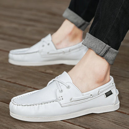 Men’s Slip-On Apron Toe Loafer Shoes