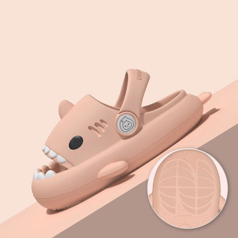 Kids Shark Cartoon Slip-On Sandals