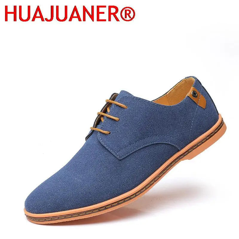 Men’s Suede Leather Oxford Casual Dress Shoes