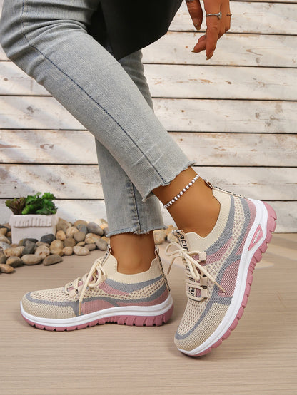 Women’s Summer Casual Two-Tone Sneakers 2026