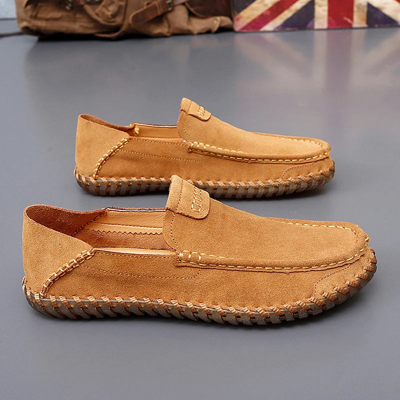 Men’s Large Size Leather Casual Loafers