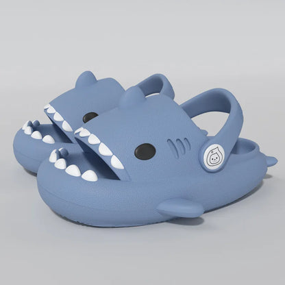Kids Shark Cartoon Slip-On Sandals