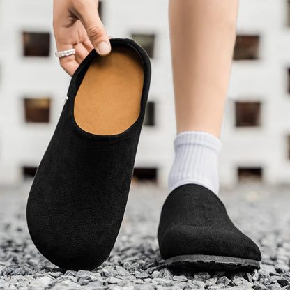 Unisex Leather Slip-On Summer Flats
