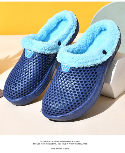 Unisex Winter Cotton Velvet Slippers