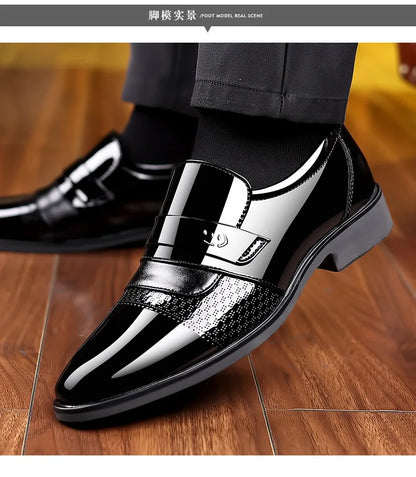 Men’s Luxury Leather Brogue Oxford Dress Shoes