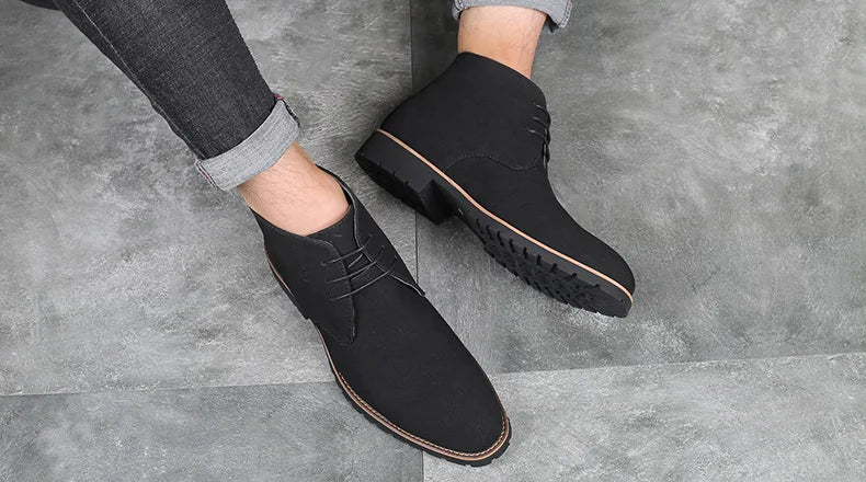 Men’s Suede Leather Chelsea Chukka Ankle Boots