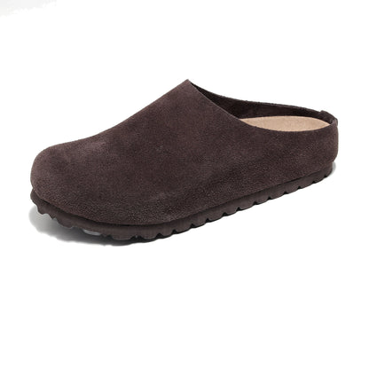 Anti-Slip Leather Clogs with Arch Support