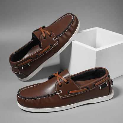 Men’s Slip-On Apron Toe Loafer Shoes