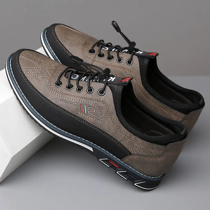 Men Leather Oxford Dress Shoes