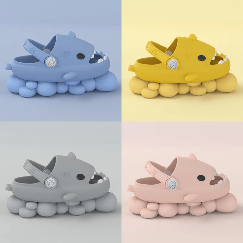 Kids Shark Cartoon Slip-On Sandals