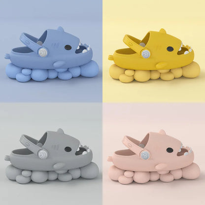 Kids Shark Cartoon Slip-On Sandals