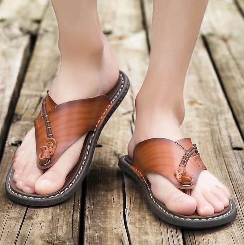 Men Handmade Leather Outdoor Sandals