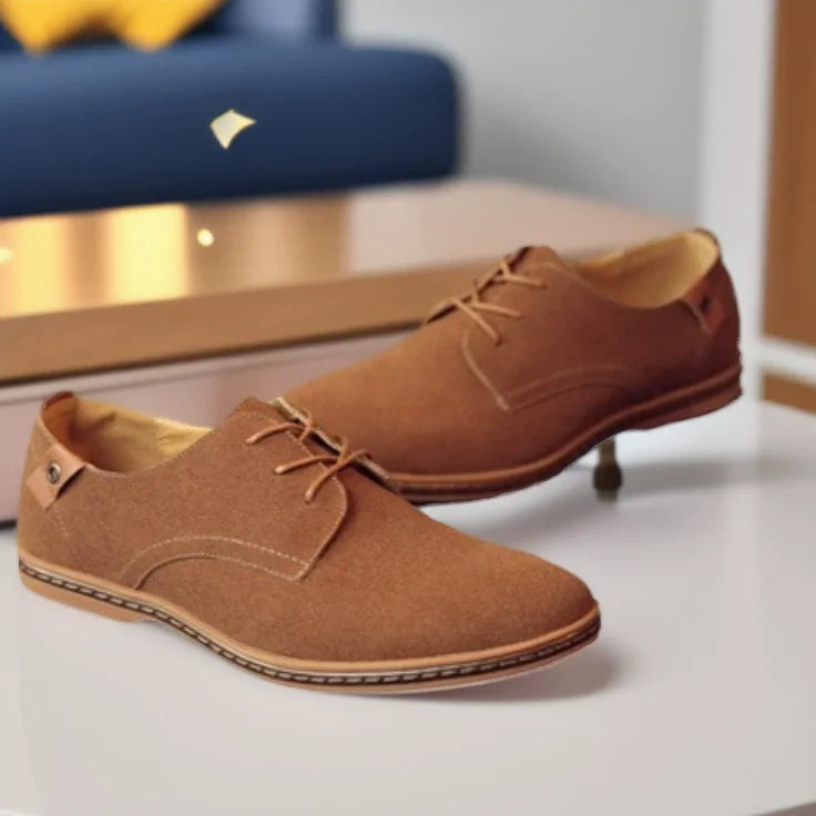 Men’s Suede Leather Oxford Casual Dress Shoes