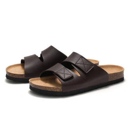 Men’s Cork Footbed Adjustable Strap Sandals