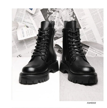 Men’s Leather Winter Ankle Boots Non-Slip